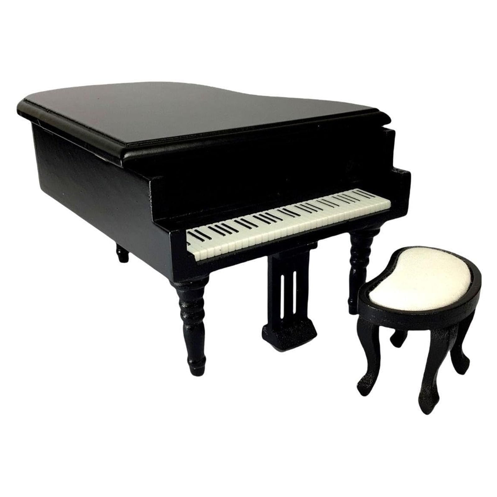 Instrumento de Piano Cómo Hacer Juego Para Niños Muebles De Ruedas Modelo Juguete 1:12 Piano Vintage Jugar Casas de Muñecas Artesanía Creativa