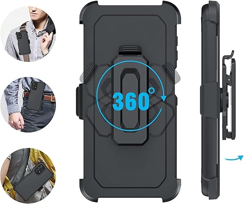 Miniatura 5 de DUEDUE Funda Samsung A32 5G, grado militar, protección contra caídas, cuerpo completo, resistente, con soporte para cinturón y clip para el