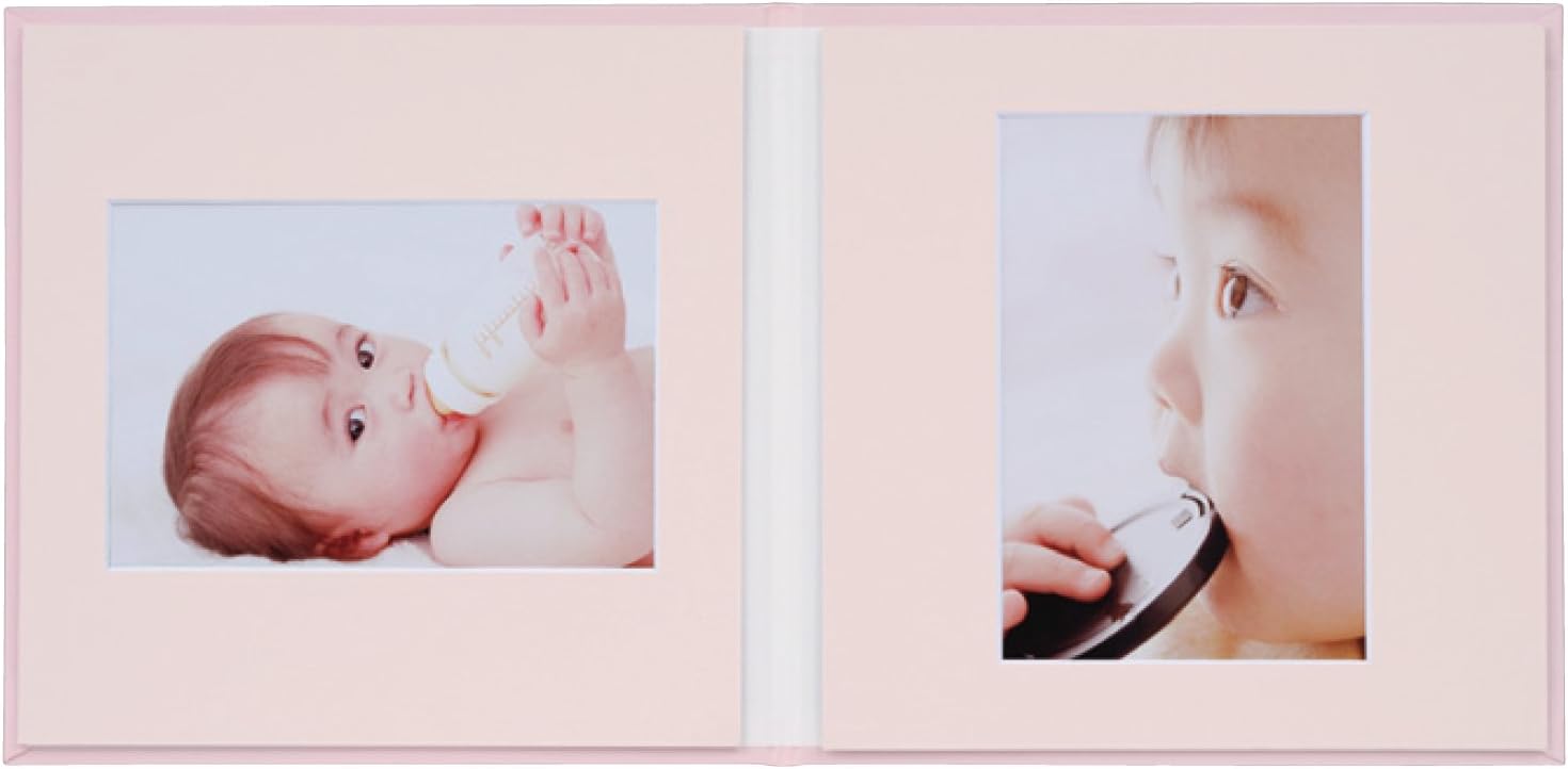 Nakabayashi VM2L-301-P File, V-Cut Mat, Photo Frame, 2L Size, Square Type, Pink