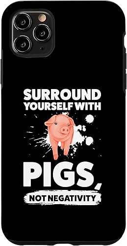 Miniatura 4 de iPhone 12 mini surround yourself with pigs, not negativity pigs Case