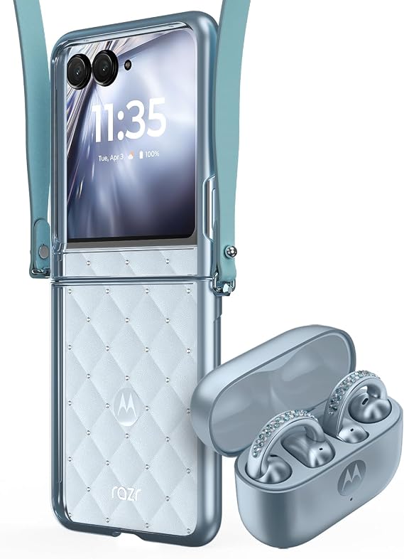 Motorola razr – 2025 and Moto Buds Loop with Crystals by Swarovski
