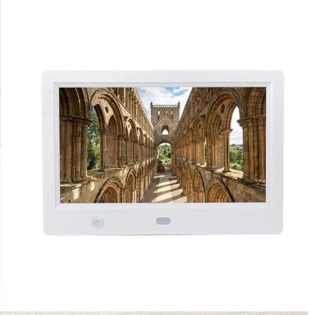 LWKBE Digitaler Bilderrahmen 7-TFT-Display HochauflAsender digitaler Foto- und HD-Videorahmen-Bewegungssensor und Infrarot-Fernbedienung fAr die Wiedergabe von USB- SD-KartenWhite LWKBE Digitaler Bilderrahmen 7-TFT-Display HochauflAsender digitaler Foto- und HD-Videorahmen-Bewegungssensor und Infrarot-Fernbedienung fAr die Wiedergabe von USB- SD-KartenWhite