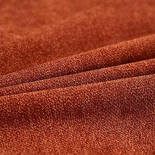 Mernette Pack Of 2, Thick Chenille Decorative Square Throw Pillow Cover Cushion Covers Pillowcase, Home Decor Decorations For Sofa Couch Bed Chair 18X18 Inch/45X45 Cm (Burnt Henna) #TOP1