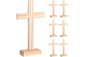 Adornos de mesa con cruces de madera para ocasiones especiales