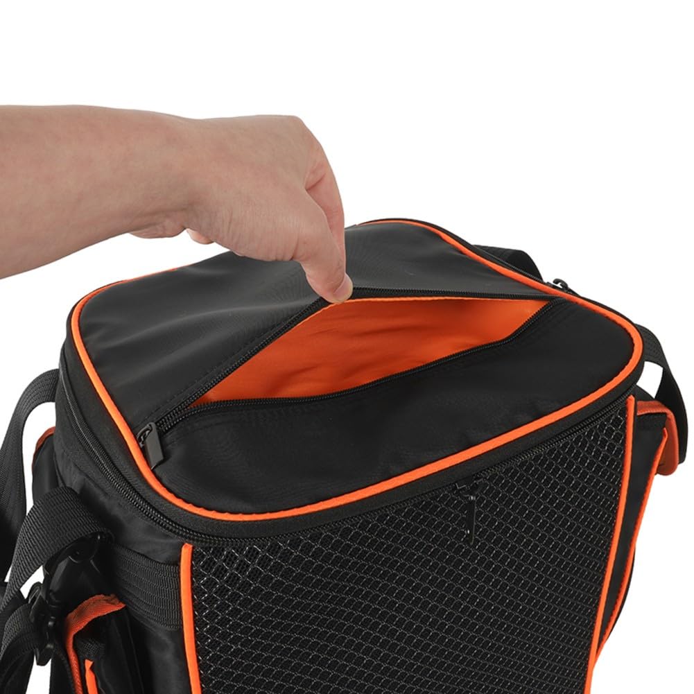 Hartschalen-Tragetasche für JBL für Partybox für Encore 2, Polyester-Aufbewahrungstasche mit Griffen für Lautsprecher, Mikrofon und Zubehör, Reise-Schutzhülle, 28,5 x 29 x 36 cm, Schwarz