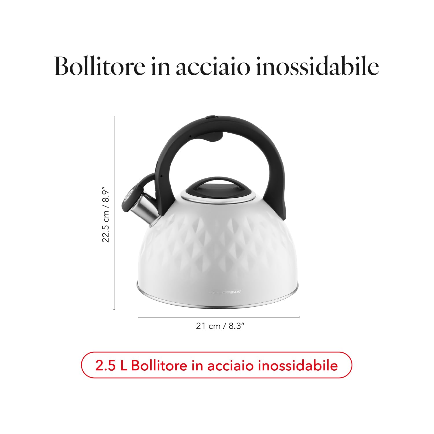 Bollitore In Ghisa Per Fornello Con Interno Smaltato: 600/900/1200 Ml, Adatto A Induzione E Campeggio