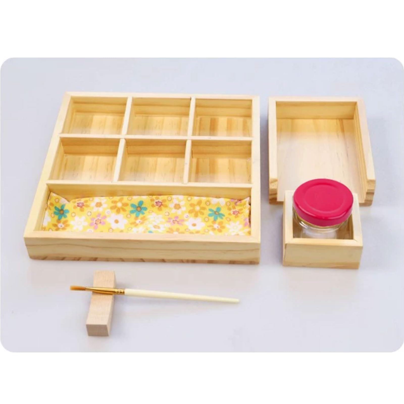 Montessori Aufkleber-Kunst-Set, Holz-Transfer-Aufkleber-Kit für Kleinkinder, Spielzeug für praktische Lebens- und Feinmotorik-Fähigkeiten