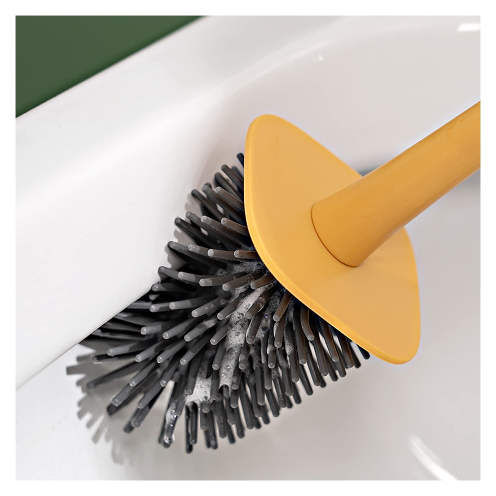 Scopino Lavare la spazzola igienica montata a parete montata a parete for la spazzola for servizi igienici for la pulizia del water set di pulizia, pennello for la toilette a velo volatile nascosto To