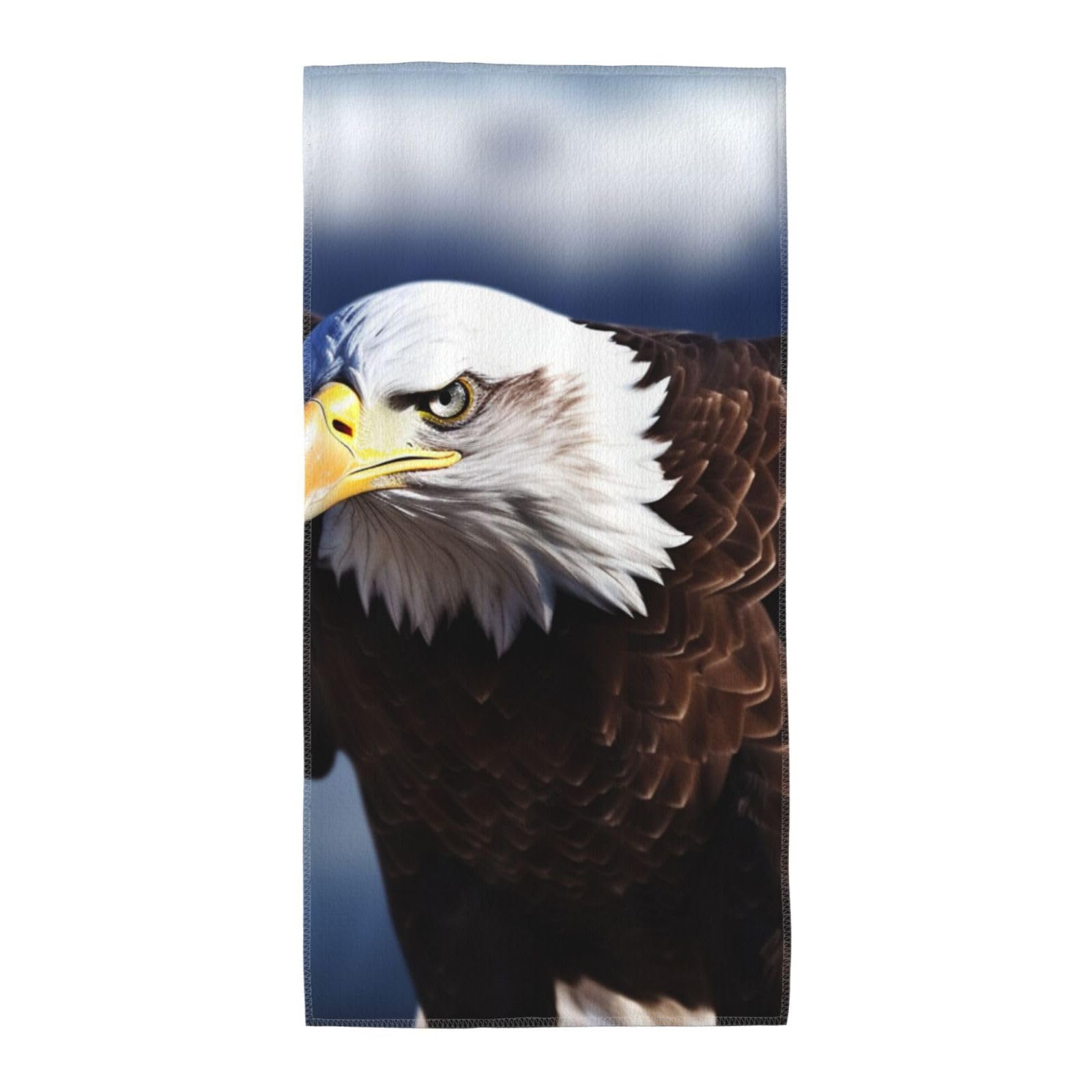 FekiLoot Absorbent Hand Towels 12"X24" Decorative Bathroom Towel Soft Microfiber Face Towel Eagle Dish Kitchen Towels for Bathroom Kitchen Hotel Spa Bath Towels