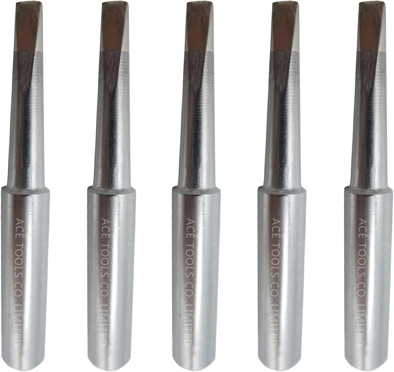 T18-DL32 Long Chisel 0.125" / 3.2mm Soldering Tip for FX-888 FX-888D FX-8801 FX-600 Baku 878-L2 FX888 FX888D FX8801 FX600 ACE Brand Solder Iron Tips (3)