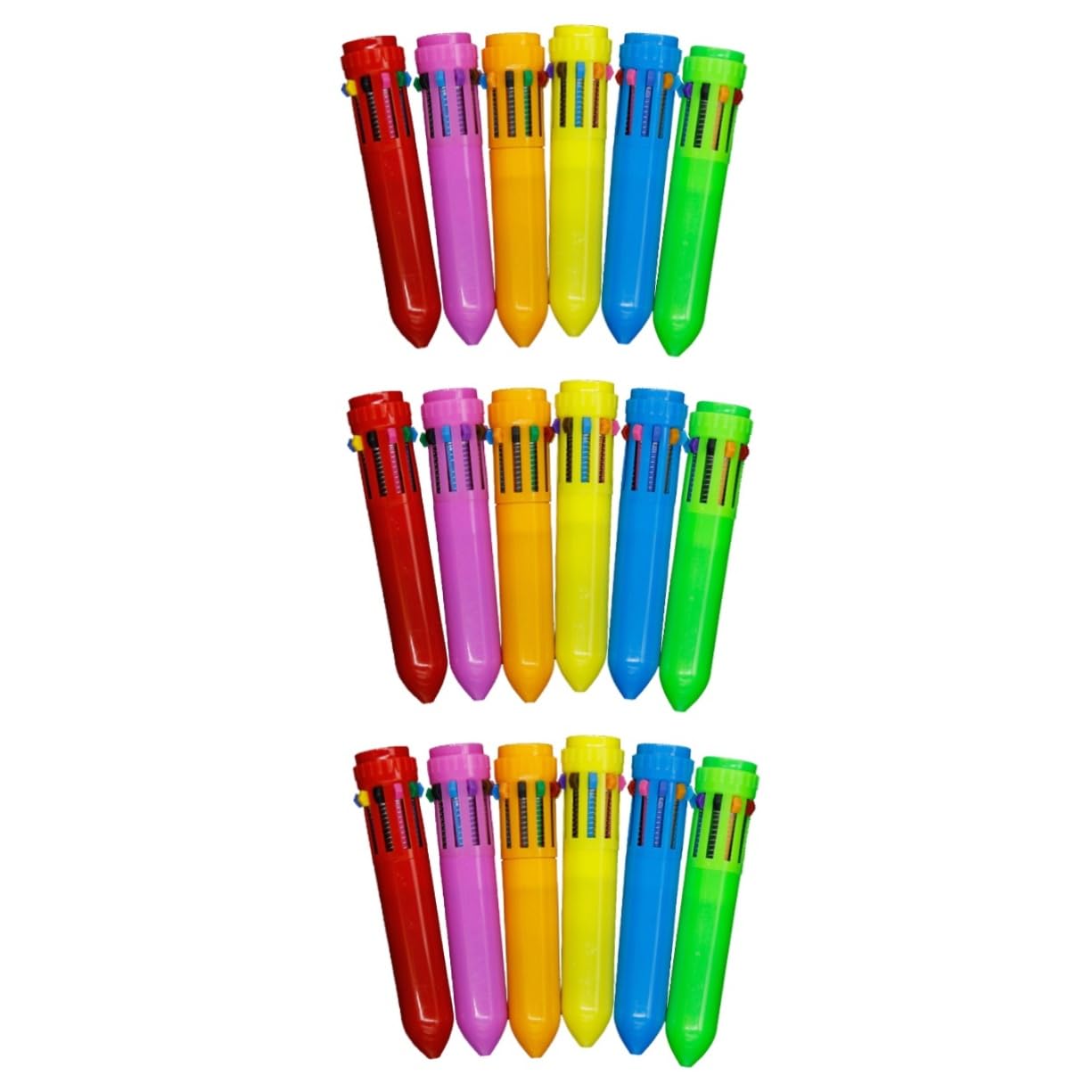 Lurrose Lot De 3 Stylos À Bille Roller 10 Couleurs Rétractables Pour Lécole Et Le Bureau 12 Pièces X 3