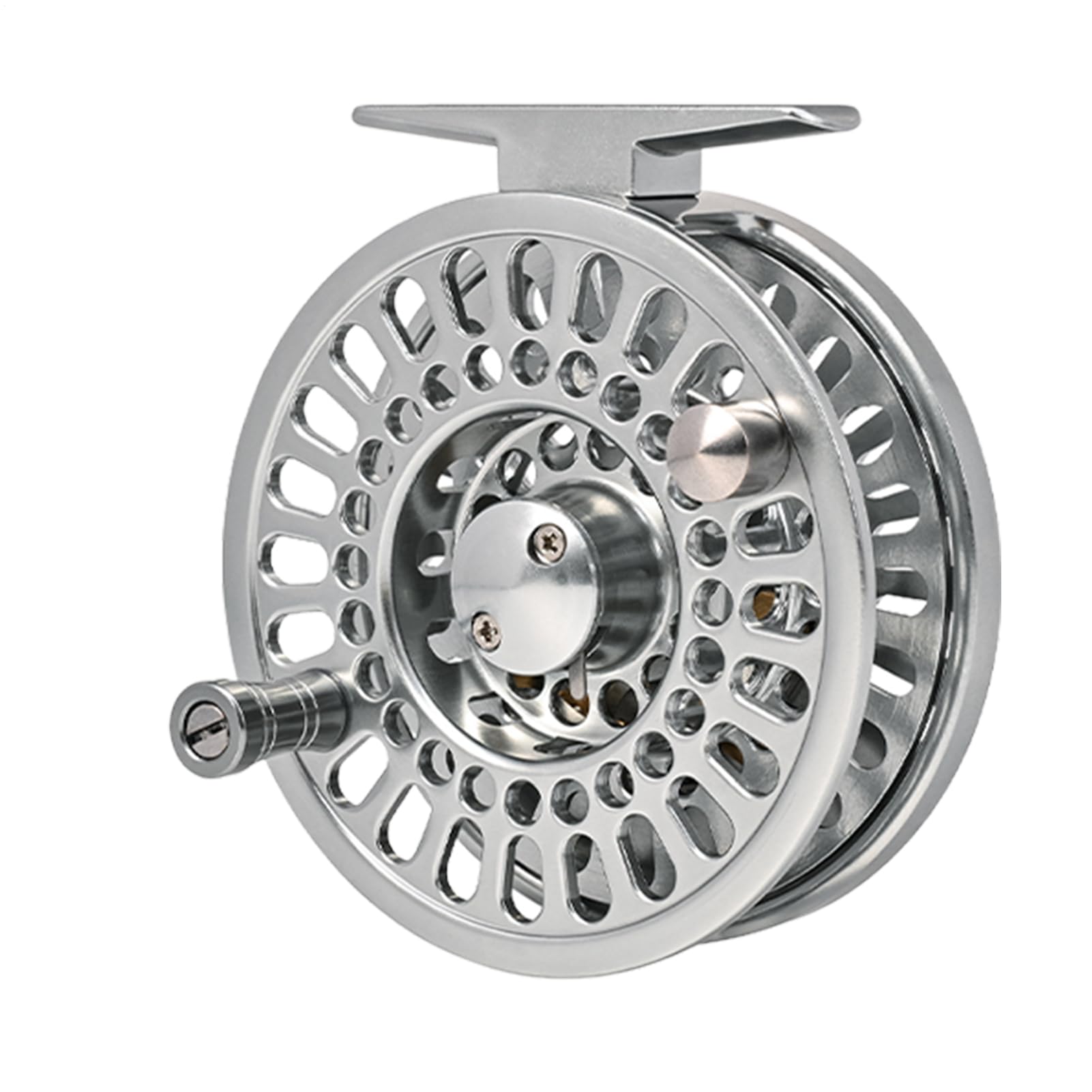 Aluminiowy kołowrotek muchowy, aluminiowy kołowrotek muchowy sprzęt do | Kołowrotki Baitcaster do łowienia ryb w słonej wodzie w jeziorze Sweetwater