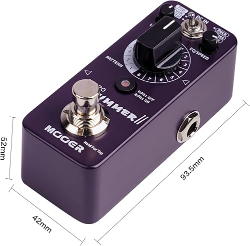 Miniatura 8 de MOOER Micro Drummer II Pedal 48 ranuras para batería y 6 estilos de música por 8 diferentes Rythem, con ecualizador, tempo de toque, función de
