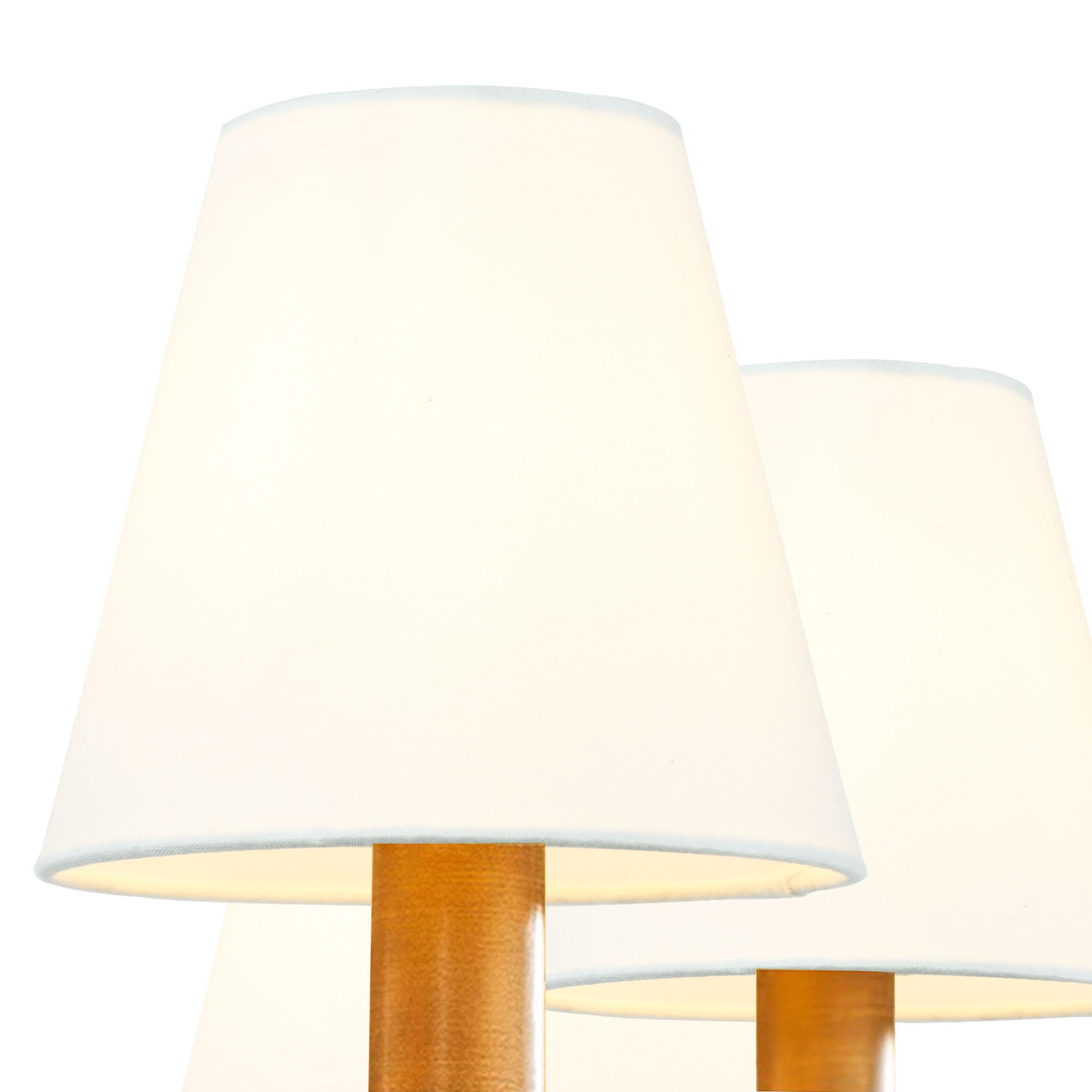 VELLA Lot de 6 petits abat-jours à clipser pour lustre blanc cassé, petit abat-jour à clipser, 14 x 8 x 14 cm (L x H), pour ampoules bougies et petites ampoules générales