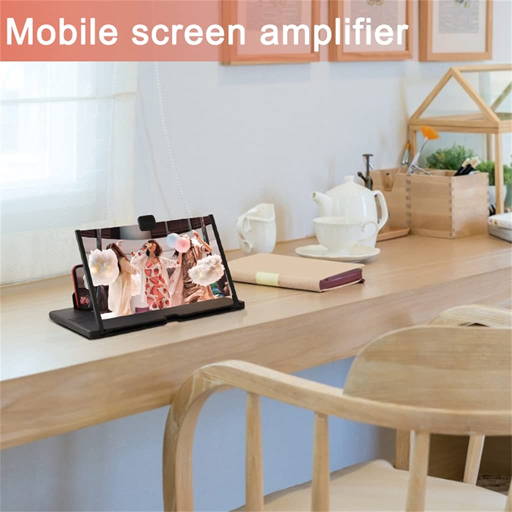 12-Zoll-3D-Handy-Bildschirmlupe Videoverstärkerständer Filmspiellupe Universeller Faltbarer Schreibtischhalter