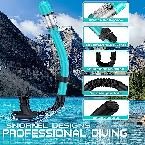 Mascara snorkel con gafas de buceo adulto natacion y apnea 5