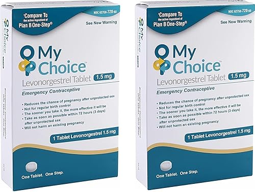 OHM Píldora anticonceptiva de emergencia My Choice. Una forma segura y eficaz de reducir sus posibilidades de quedar embarazada después de tener