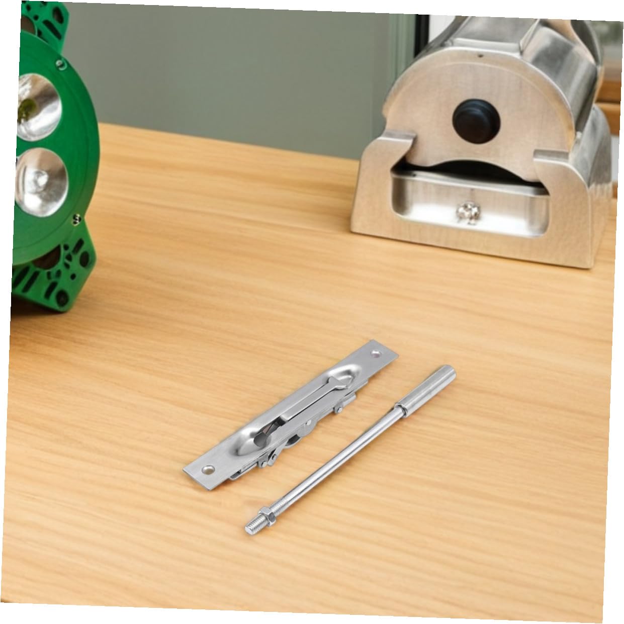 Gatuida 2 juegos Pestillo de Puerta de Acero Inoxidable Cierre Deslizante Empotrado para Puertas Dobles de Madera y Composite Seguridad Reforzada Antirobo