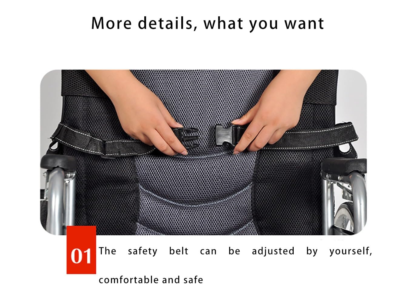 Silla de ruedas autopropulsada ligera con frenos, silla plegable portátil para adultos, diseño compacto y cómodo