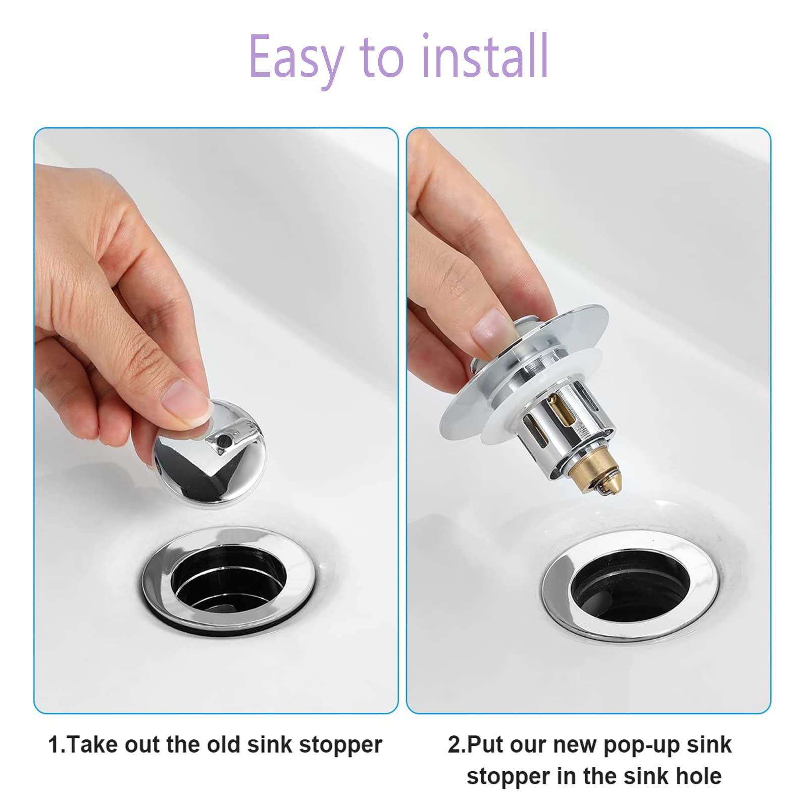 Tappo Lavandino Cucina 80mm Con Filtro - In Acciaio Inox 304 | Compatibile Con Lavelli Blanco E Franke | Include 2 Guarnizioni - Foto 2