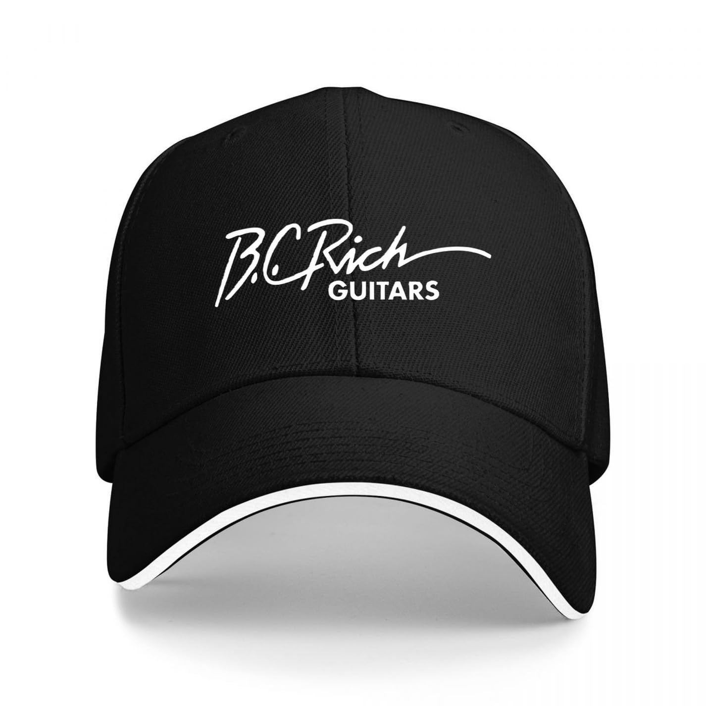 Uhrzhzz Women's Black Baseball Cap Bc Rich Guitars Logo Rock Band Music Dad Trucker Hat