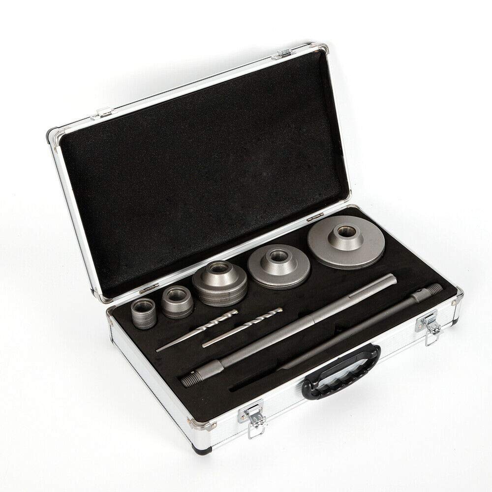 9 brocas para martillo perforador, 30/40/68/80/100 mm, SDS-Plus/Max para hormigón, cemento, coronas de perforación 30-100 mm