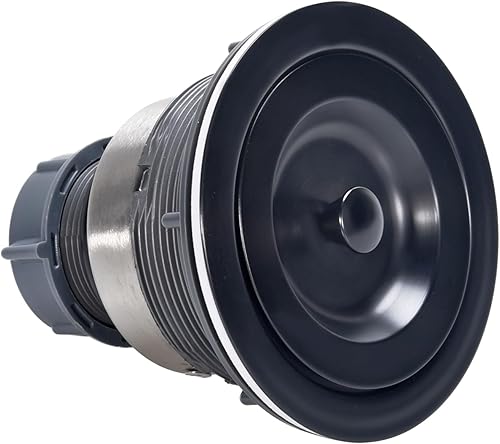 Vista 4 de Desagüe de Fregadero de Cocina de 3-1/2 Pulgadas Negro, Kit de Montaje de Drenaje de Fregadero, Cesta Coladora Profunda Extraíble con Tapón