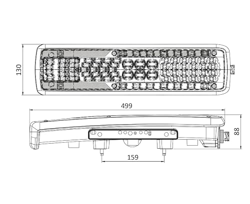 Camionetka Feu arrière à LED 24V, gauche pour V o l v o FH IV/FM IV/Euro 6/ à partir de 2012 – vue 7