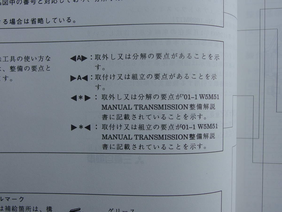 Amazon.co.jp: W5M51 4G63用 5速 マニュアル ミッション整備解説書 