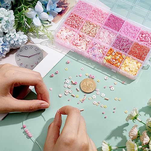 Perles de rocaille en verre nbeads boîte de rangement loisirs créatifs - 4