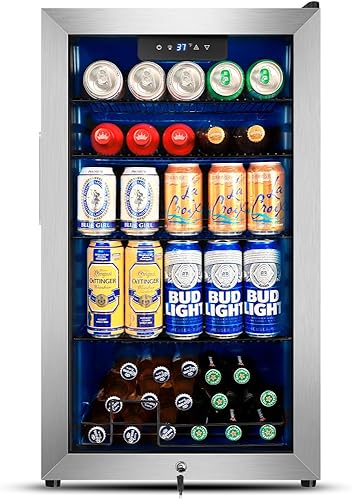 Miniatura 23 de Tylza Refrigerador de bebidas al aire libre de 3 cajones, 190 latas de 24 pulgadas, refrigerador de bebidas bajo encimera, impermeable, todo acero