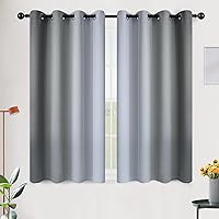 Vista 227 de SimpleHome Ombre Room Darkening Curtains 96 inches Length for Bedroom,Grommet Gradient Light Blocking Beige Gradient Window Curtains for Living
