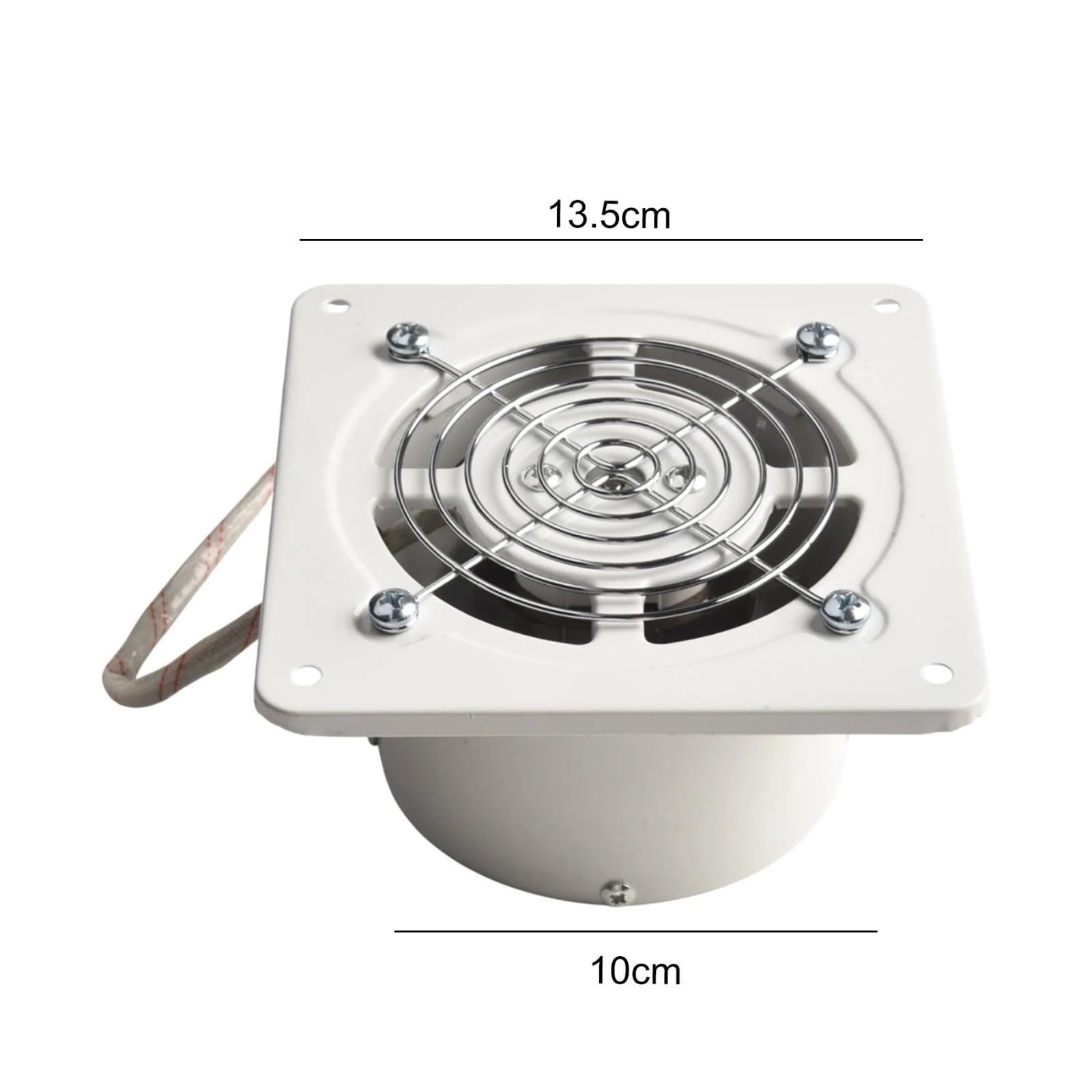 Estrattore Aria, Ventilatore da 32 W, la di Scarico da 6 Pollici, Estrazione Aria efficiente, Materiale in Ferro di Alta qualità, Design Leggero, 19 x 13,5 x 15 cm.