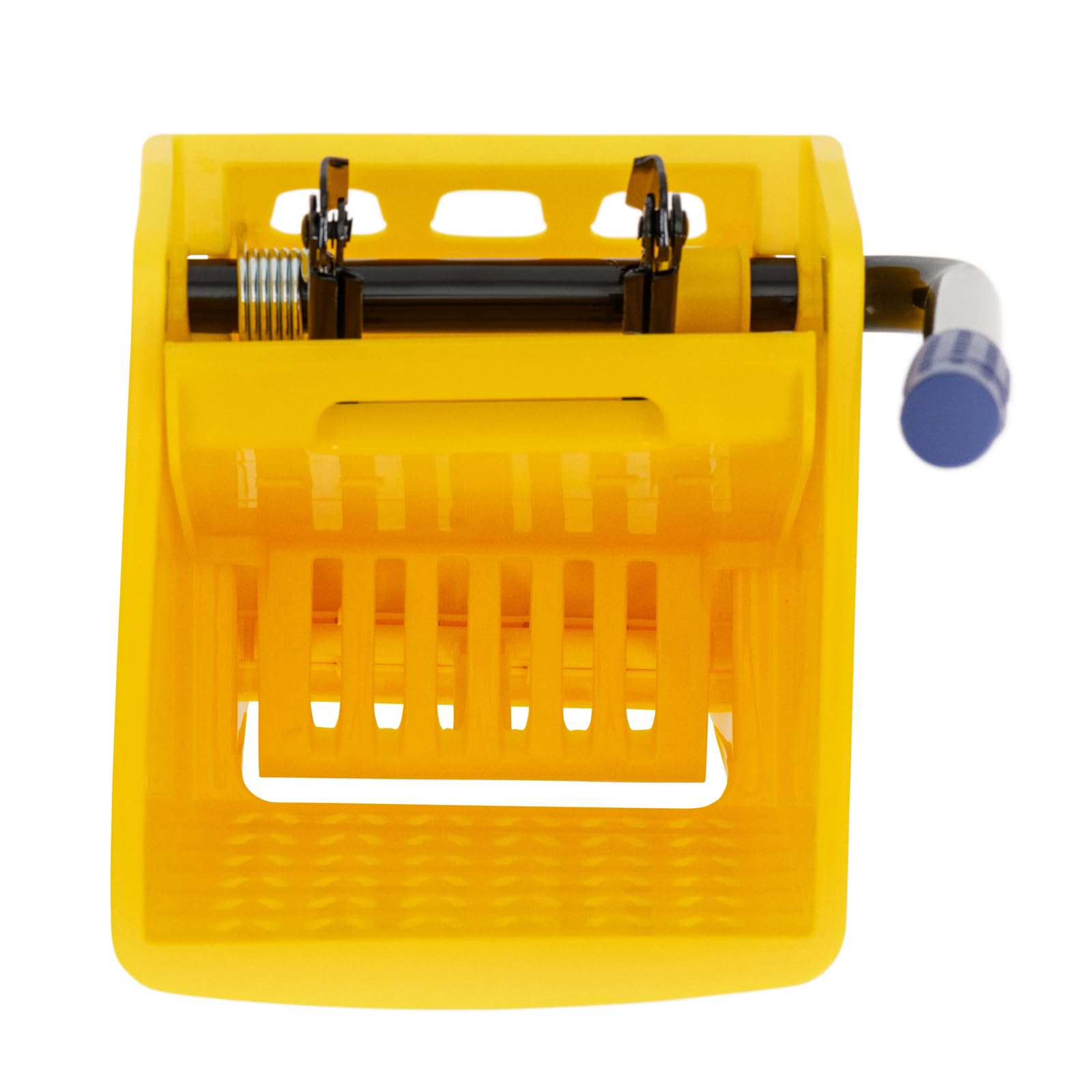 Carro de Limpieza con Prensa y Cubo de 32 L Prensa con Mango Engomado para Mopa hasta 130 mm 4 Ruedas Carro de limpieza industrial Carro de fregar para hostelería Carrito para fregar suelos