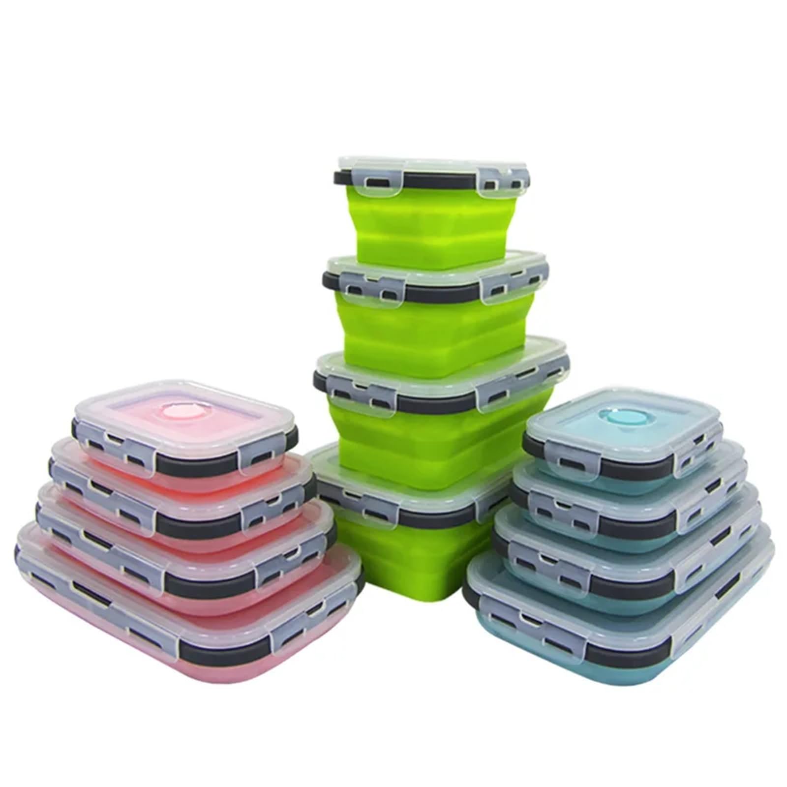 Boîtes à lunch pliables et portables en silicone pour simplifier vos repas