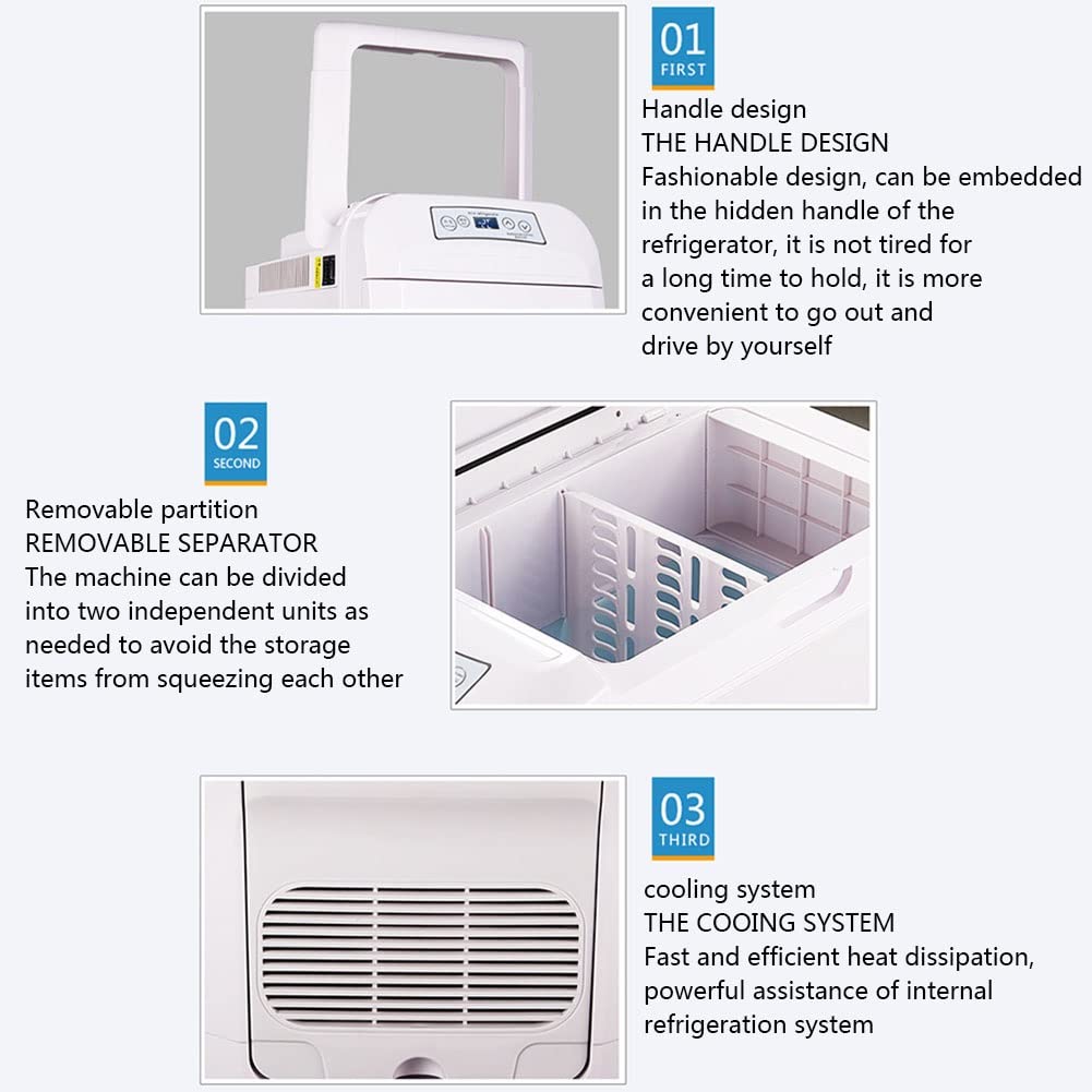 28L Frigo Portatile Auto Display LED AC DC Raffreddatore Riscaldatore