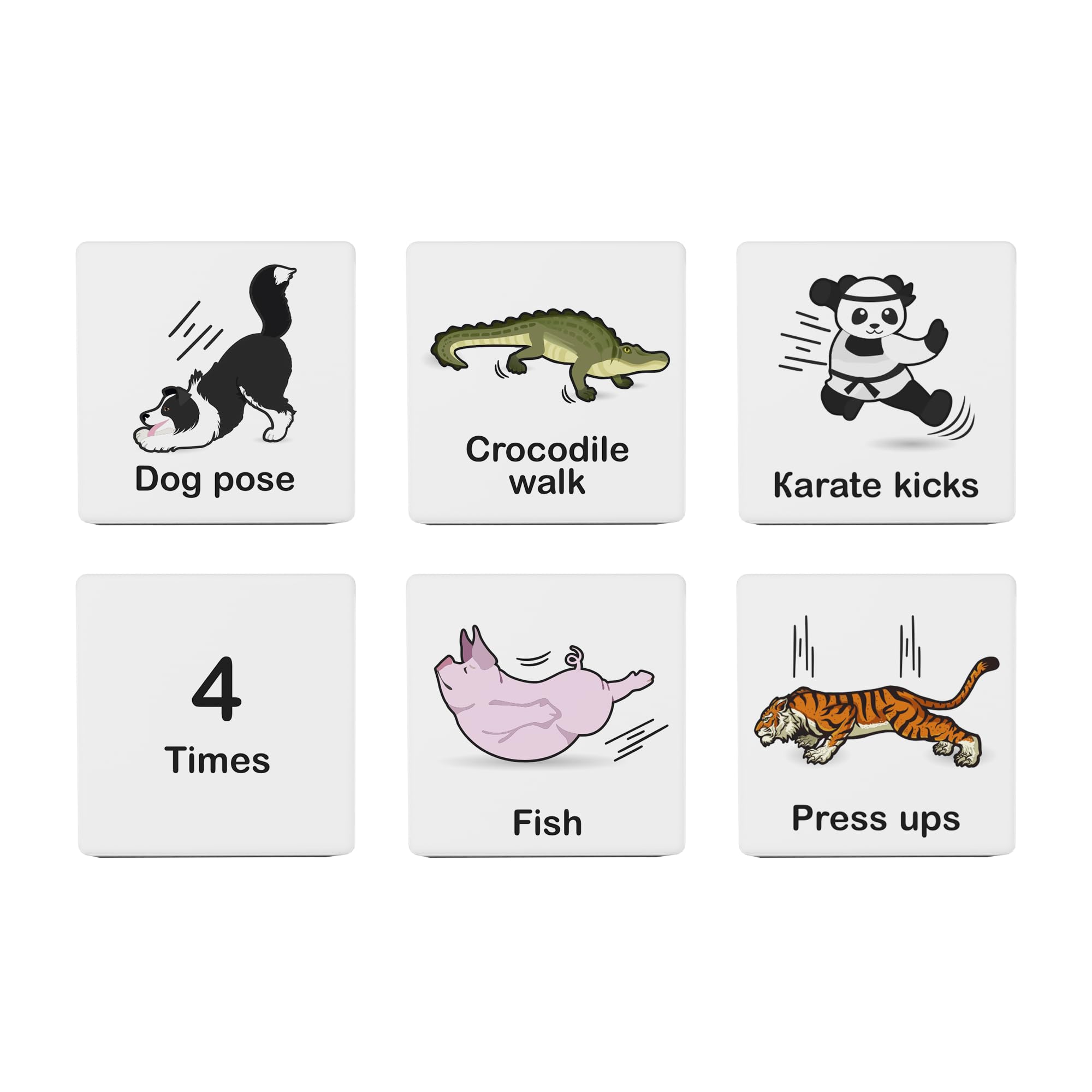 Kids Exercise Dice for Workouts, Fun and Fitness Exercise Equipment, Workout Game, Physical Education Activity Dice Gym Games, Outdoor Indoor Movement Toys for Kids Ages 3+