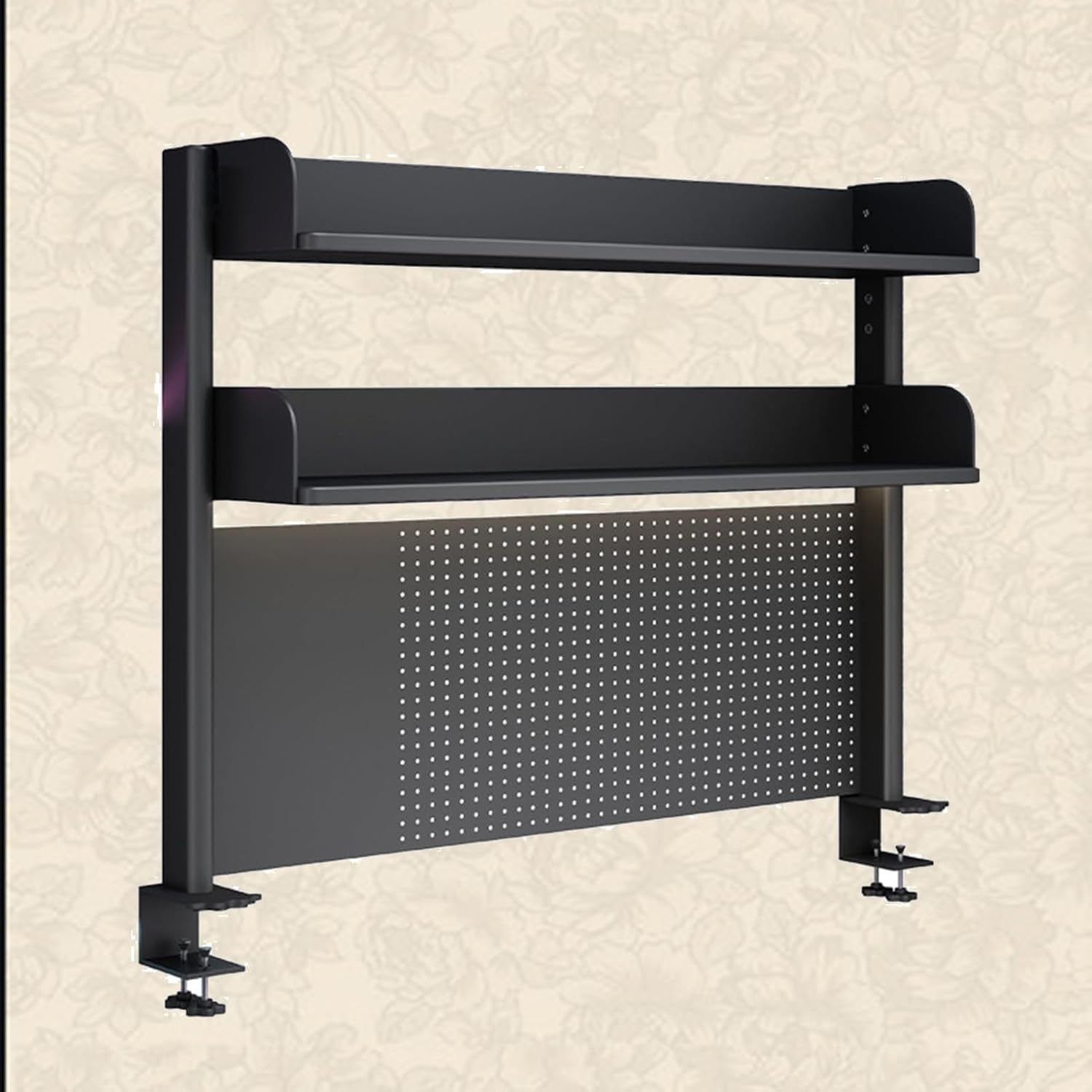 Estensore da scrivania con morsetto per postazione di lavoro per scrivania per ufficio e gaming, accessori da scrivania per computer, con pannello per la privacy, lunghezza 60 cm
