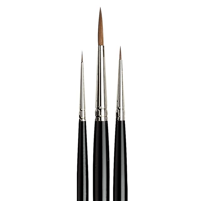 Foto 4 de 8 de da Vinci Watercolor Maestro Kolinsky Red Sable Brush Set 5500-3