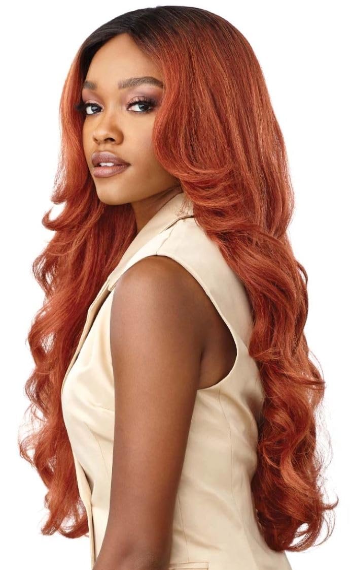 Outre Soft & Natural Synthetic Lace Front Wig - NEESHA 208 (HTSLBRN)
