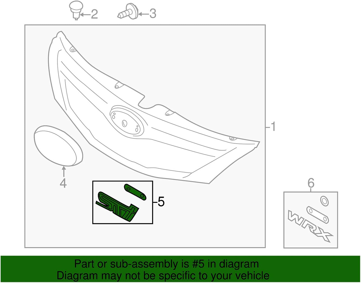 Subaru Emblem - 93013FG070