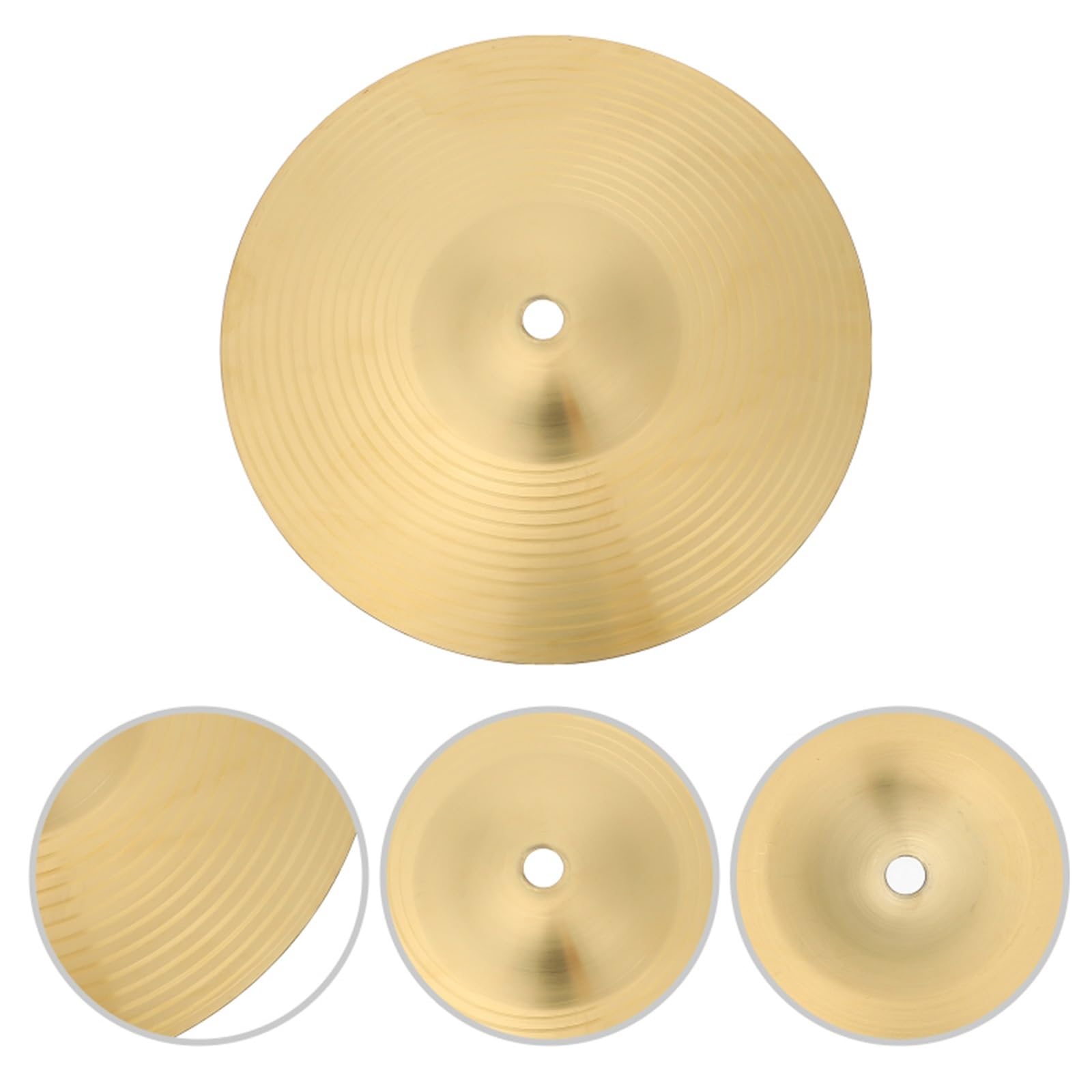 Talerz 8 10 12 Calowy Mosiężny Talerz Hi Hat Zestaw Perkusyjny Crash Ride Akcesoria Do Instrumentów Perkusyjnych(12 inch)
