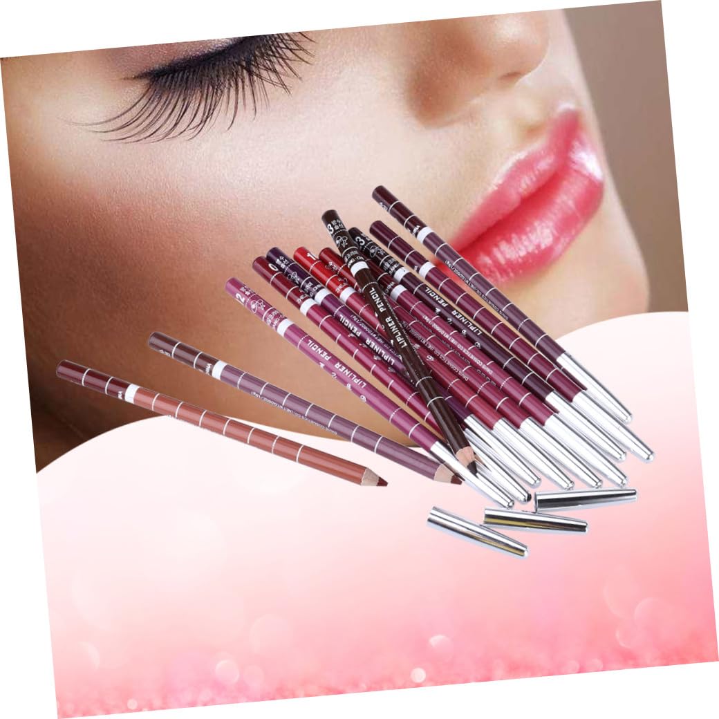Mipcase 36pezzi Matite Per Labbra Impermeabili Lip Liner Professionale Colori Casual Per Makeup Artist e Tutte Le Donne Facile Applicazione e Comfort Duraturo