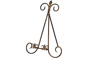 Deco 79 Gold Scroll Display Easel