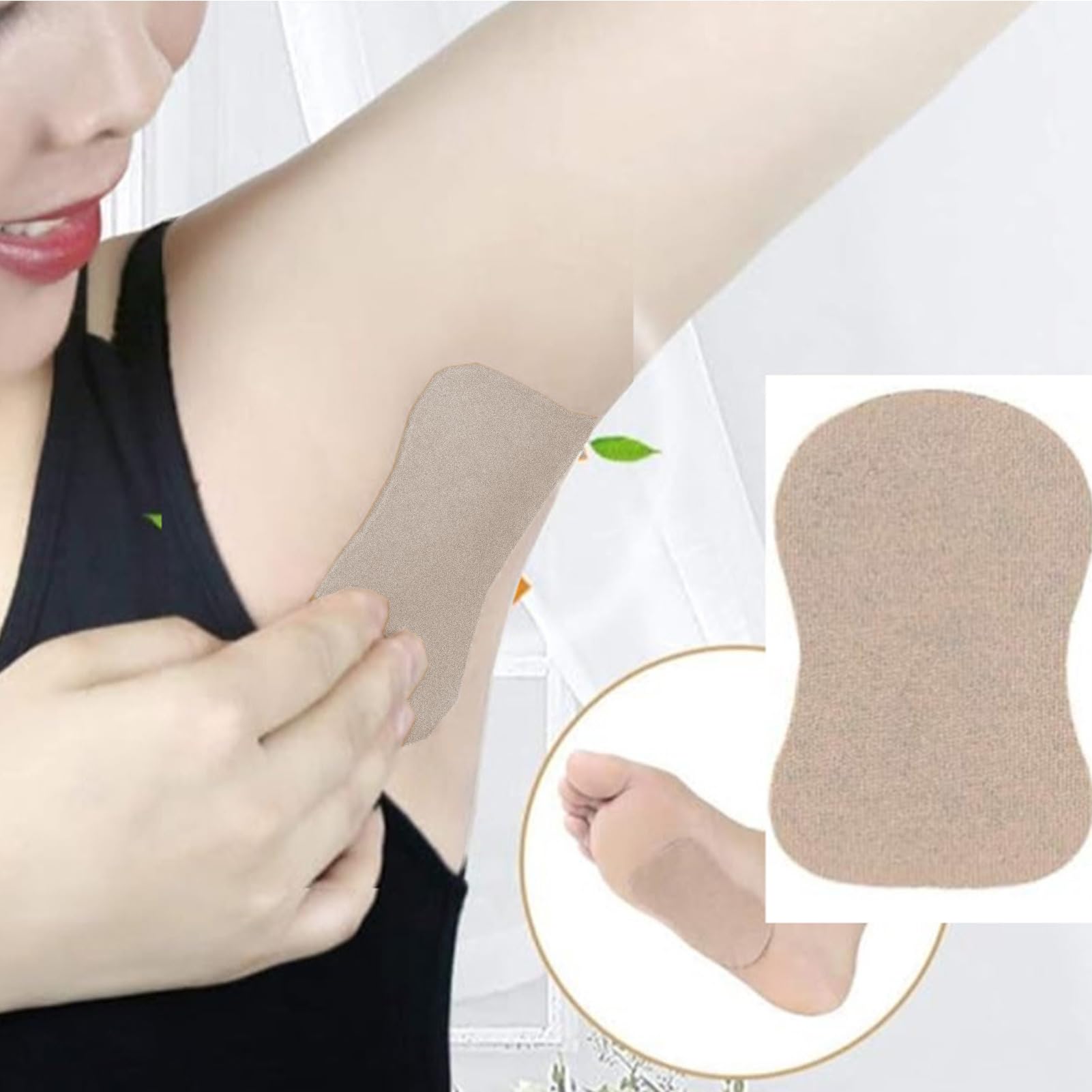 Wk?adki przeciwpotowe pod pachami Niewidoczne, Wk?adki przeciwpotowe pod pachami dla kobiet,Efektywne 5 sztuk podpasek przeciwpotowych | Sweat Guard Soft redukuje nieprzyjemny zapach,