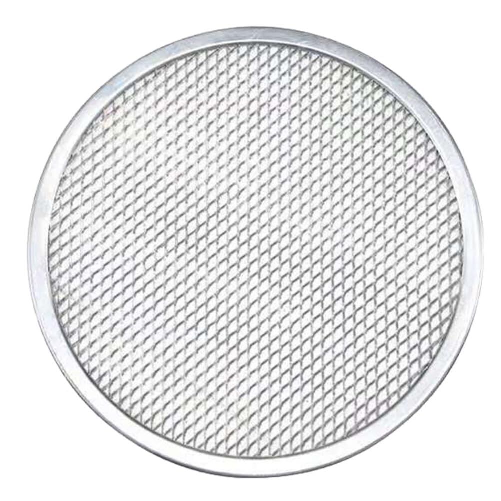 SOLUSTRE Oven Pizza Pan Metal Pizza Tray Pizza Screen 7 Inch Aluminum Pizza Baking Screen Round Crisper Tray Seamless Non Stick Mesh Net Tray Kitchen Tool for Oven BBQ Grilling