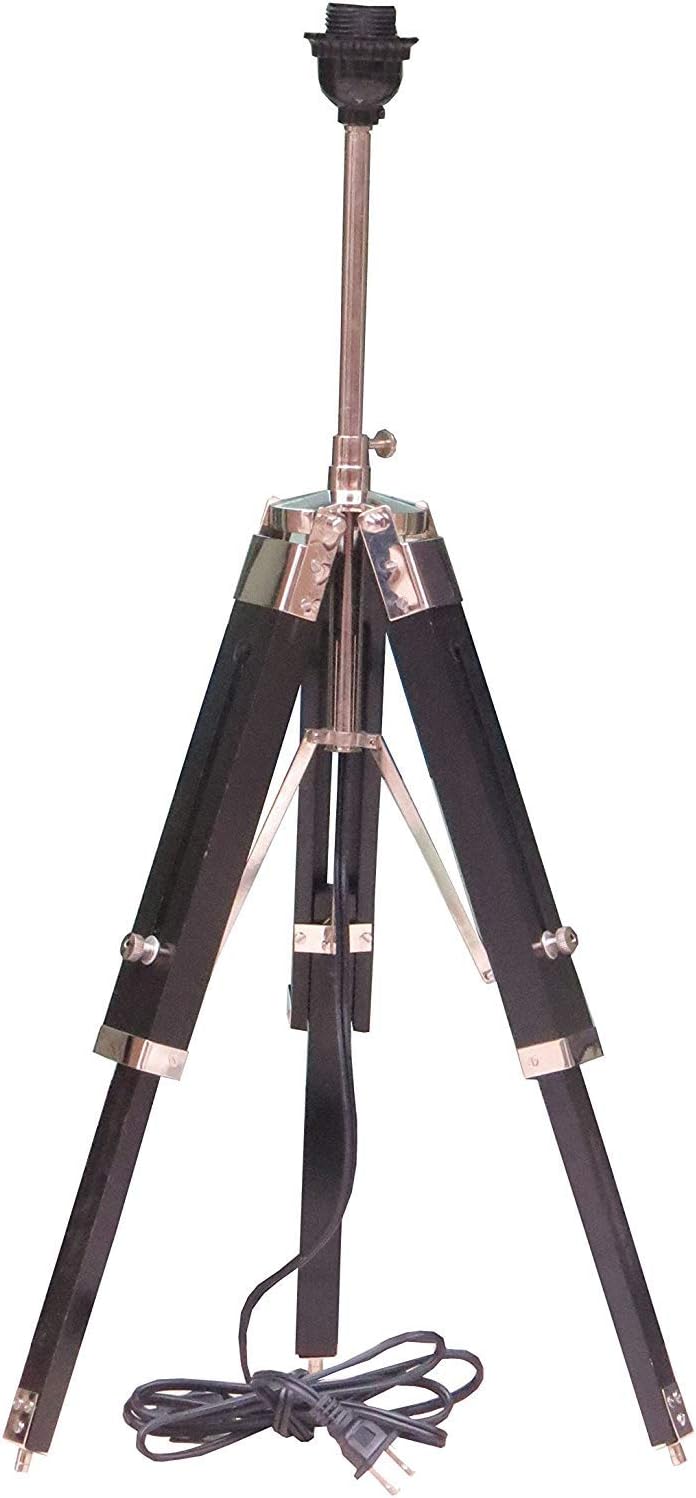 Max Engineering EnterprisesDesigner Table Tripod Brass Antique Tripod Lamp (Antique Colour)