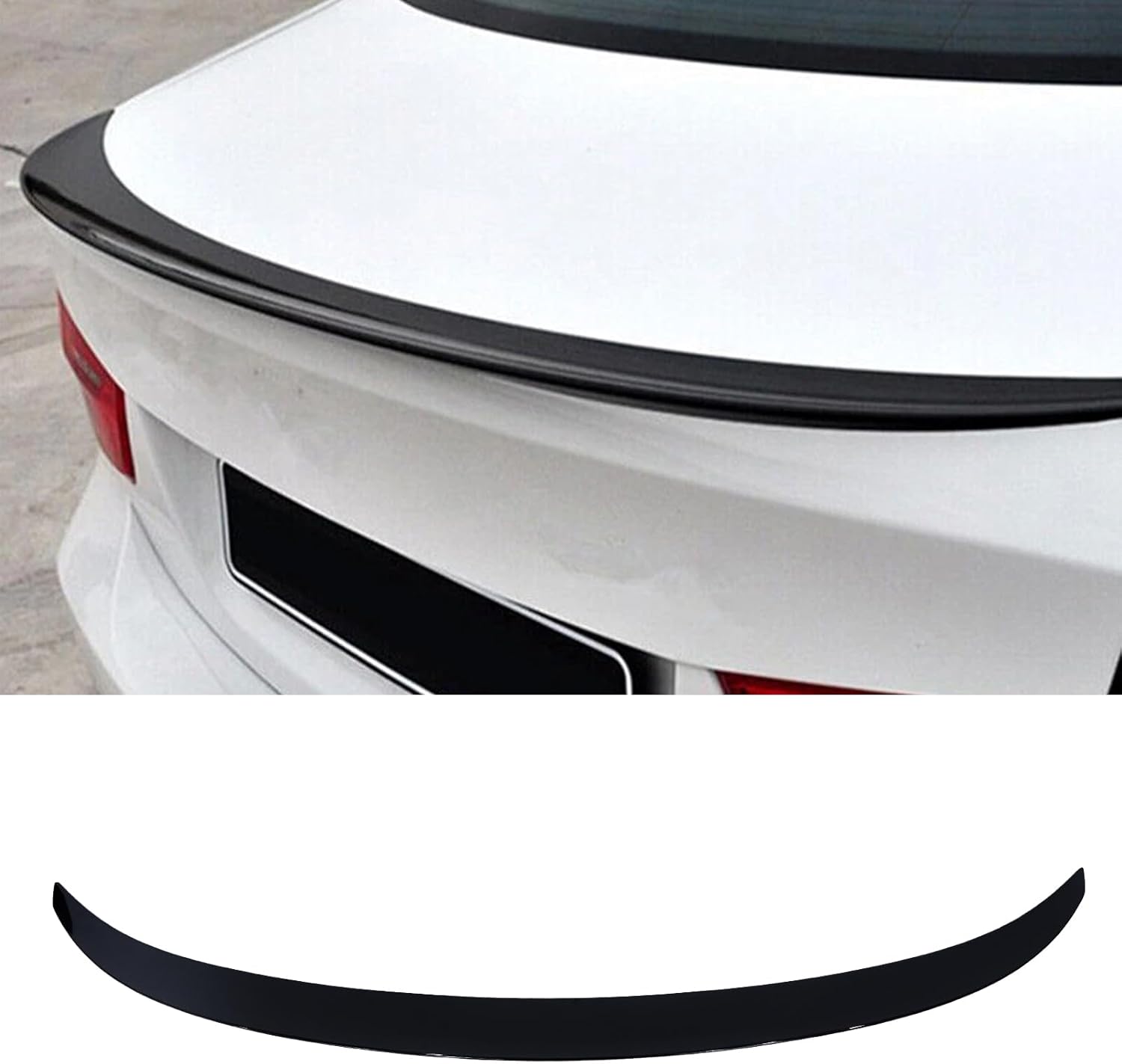 KHK F36 Rear Spoiler, Gloss Black Rear Trunk Spoiler Wings, ABS Material MP Style Rear Spoiler Wing Lid Fits for BMW 4-Series F36 4-Door Gran Coupe F36 Gloss Black