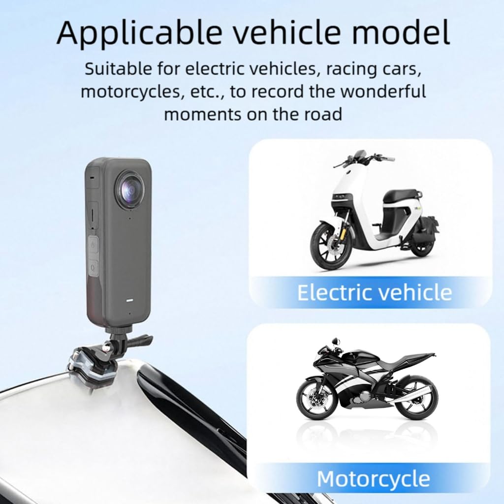Supporto per fotocamera da moto resistente, adatto per la maggior parte delle action cam