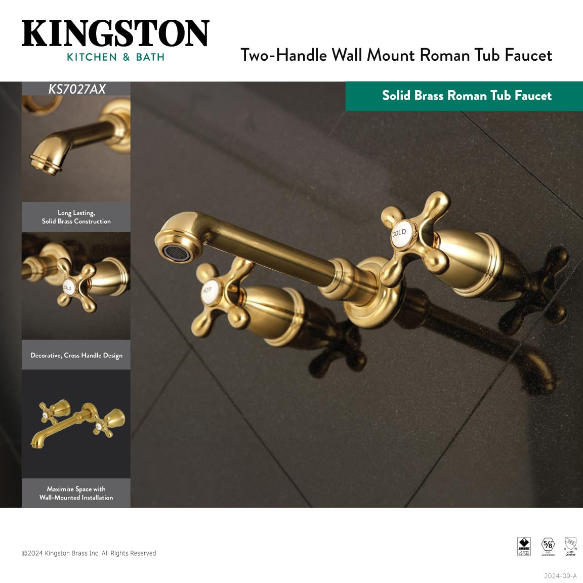 Kingston Brass Robinet Pont Rétro En Laiton - Canada